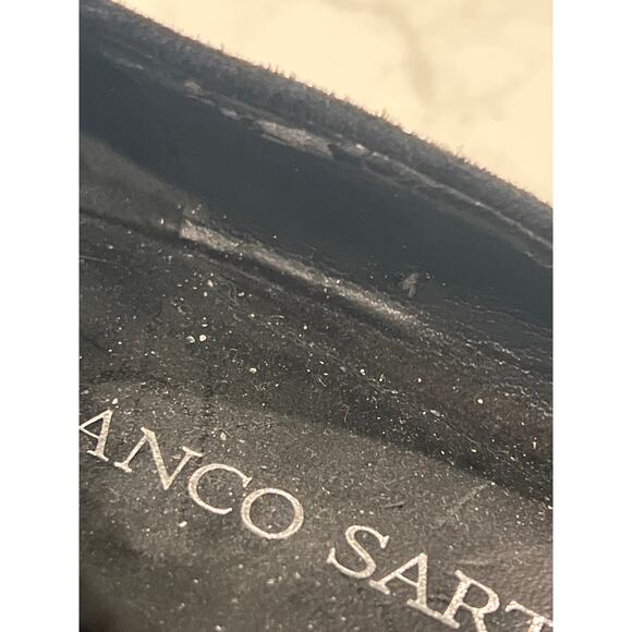 Franco Sarto Women’s L. Amigo Bows Velvet Leather Slip On Shoes Size 8.5M Black - Picture 7 of 9